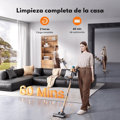 Airvac V18 en uso en el salón