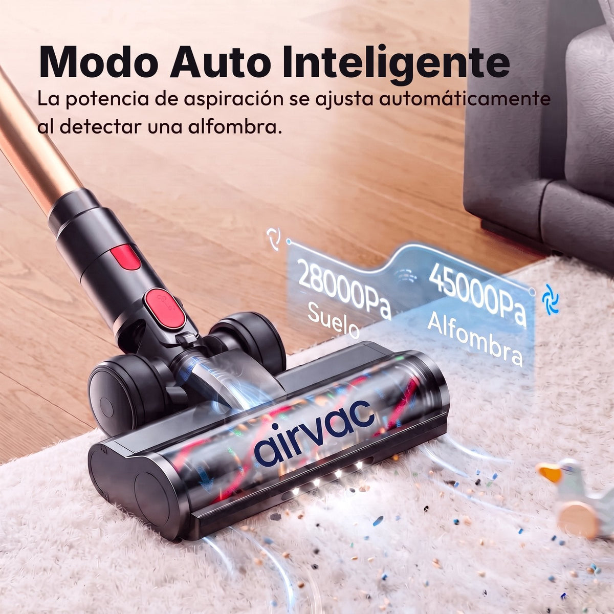 Airvac V18 con pantalla táctil y modo automático